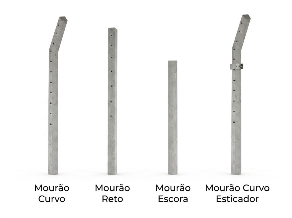 Tipos de Mourão de Concreto